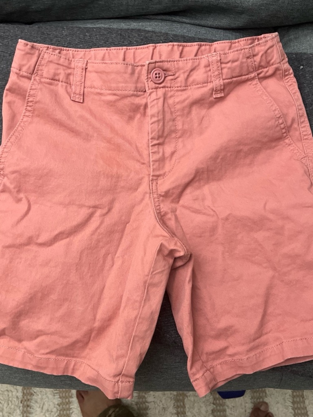 GAP Boys 16 Salmon Chino Shorts